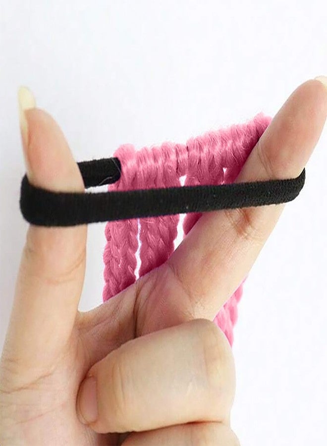 SYGA Cute Girl Colorful Wig Hair Rope Princess Twisted Braid Elastic Hairband Ponytail Headdress Fashionable Children's Hair Accessories(Gradient Pink Gold) - Image 4