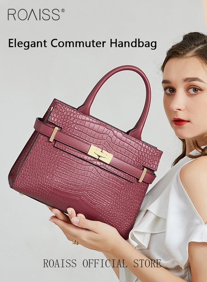 roaiss High-End Texture Elegant Handbags for Women Large Capacity Ladies Stylish Shoulder Crossbody Bags with Gift Bag Gifts for Mom Wife Bridal Suitable for Birthday Gift Wedding or Ramadan  - Image 1