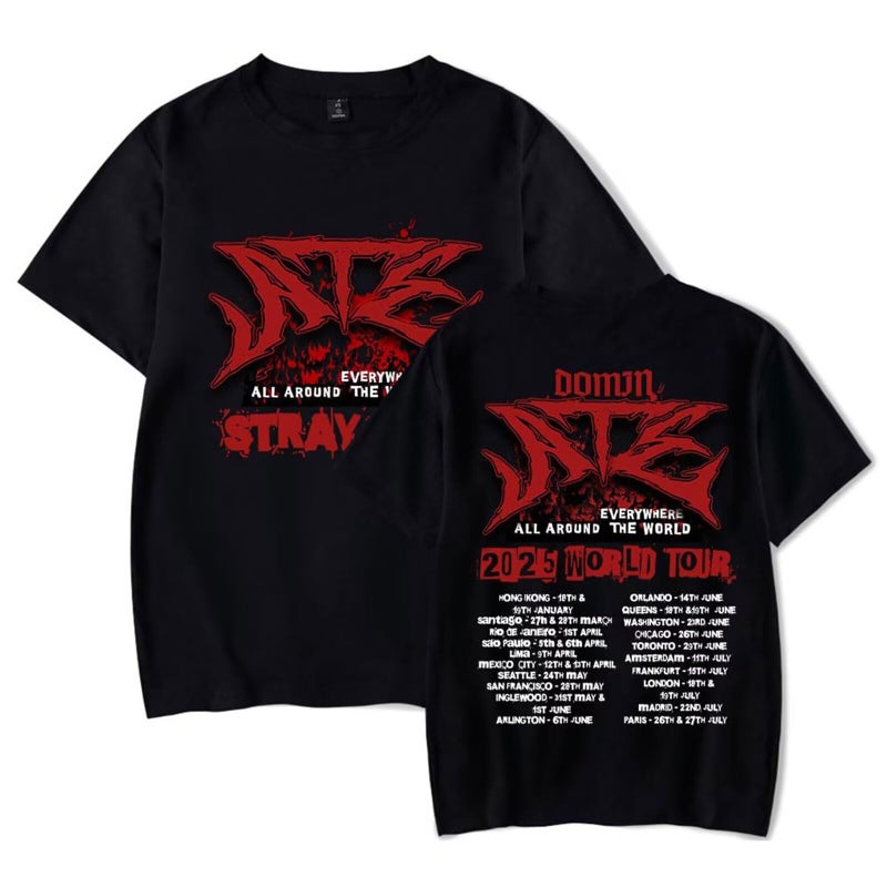 KPOP Skz Merch Tshirt Album domin ATE Felix Bangchan Hyunjin Jisung Changbin Minho Seungmin Tee Unisex Top - Image 1