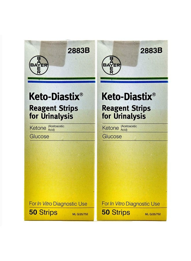BAYER شرائط كيتو-ديستكس من باير للاختبار البولي، عبوة 50 شريط من 2 - Image 1