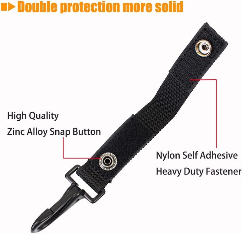 OZXTYO Duty Belt Keeper with Key Holder for 2" and 2¼" Wide Belt,Keeper with Strong Metal Police Key Clip, Military Molle Hook,Police Military Equipment Accessories, 2 Pack - Image 4