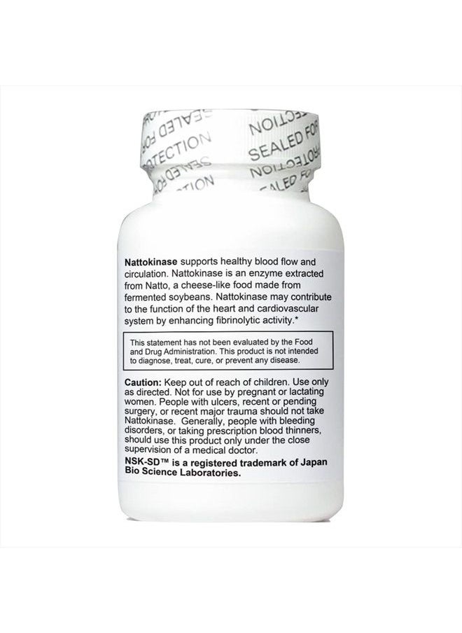 NutriCrafters - Nattokinase 2,000 Units 60 Caps. Cardiovascular Superfood of Japan - Made in The USA with Japanese NSK-SD Nattokinase. NSK-SD - The Original and Most Studied Nattokinase Brand. - Image 1