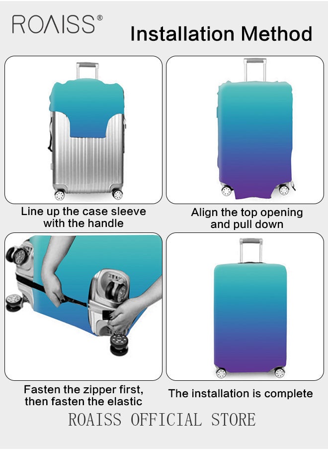 roaiss - 8 Piece Travel Accessories Set Includes Luggage Cover, Luggage Tag, 2 Straps, 1 Buckle, 1 Card Holder, Stickers, and 1 Scale, Perfect for Travel and Going out Unisex - Image 1