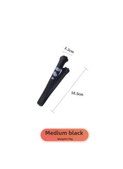Silicone Food Clip Plastic Non-dirty Hands Snack Clip Cute Cat Claw Clip Kitchen High Temperature Food Clip Potato Chips Clip-Colour:♉♈Integrated Silicone/high Temperature Resistance (18cm) Black Upgraded Model♉♈