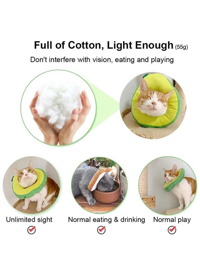 Neostyle Neostyle Adjustable Cat Cone Recovery Collar Anti Bite Avocado  - Image 3