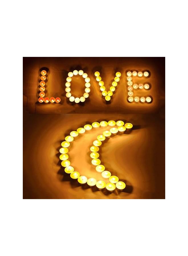 Green Tiger 50 Pack Tea Lights Candles, Tealight Candles,White Smokeless Dripless Long Lasting Tea Light Candles, Tea Candles for Weddings Party ShabbatHome Decorative Tealights - Image 4