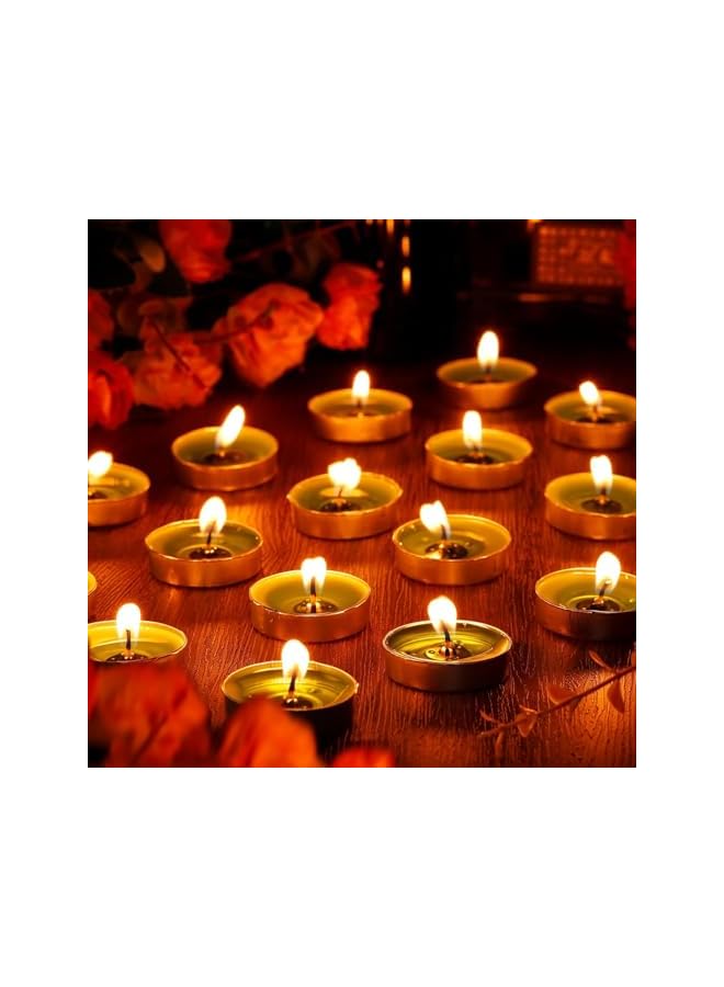 Green Tiger 50 Pack Tea Lights Candles, Tealight Candles,White Smokeless Dripless Long Lasting Tea Light Candles, Tea Candles for Weddings Party ShabbatHome Decorative Tealights - Image 3