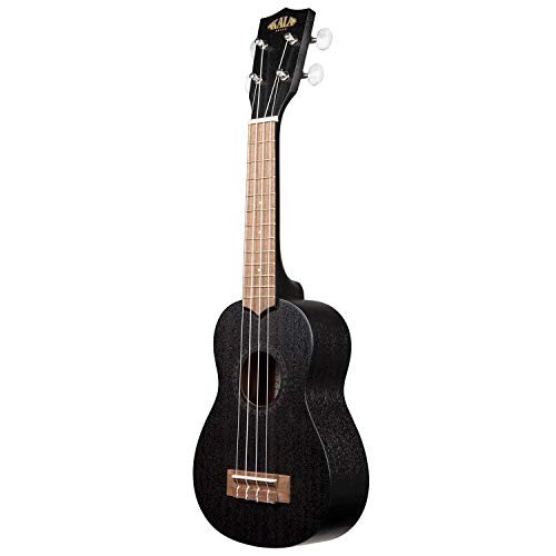 Kala KA-15S Black Satin Mahogany Soprano Ukulele - Black - Image 3