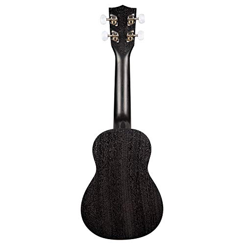 Kala KA-15S Black Satin Mahogany Soprano Ukulele - Black - Image 4