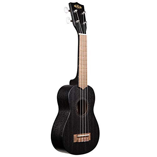 Kala KA-15S Black Satin Mahogany Soprano Ukulele - Black - Image 2