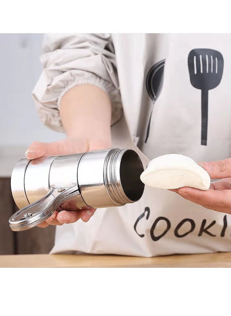 Pasta Maker Noodle Maker with 6 Mould Manual Pasta Machine Stainless Steel Ramen Noodle Press Spaghetti Maker Portable Pasta Machine Tools Suitable for Travel Picnic Camping Home - Image 2