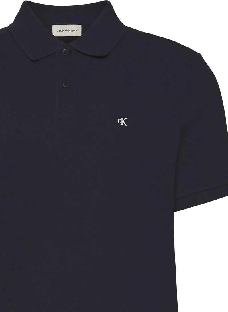 Calvin Klein Jeans  Cotton Piqué Polo Shirt for Men | Best Price UAE