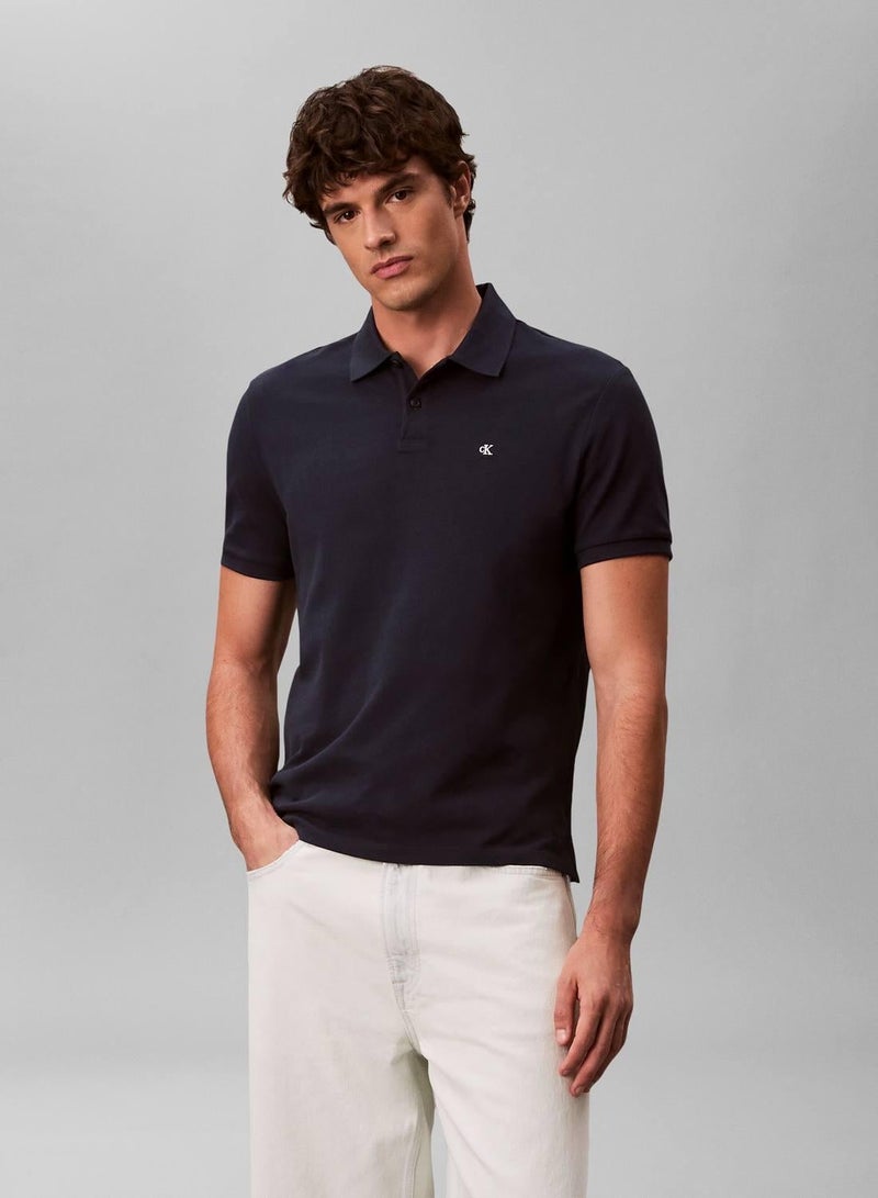 Calvin Klein Jeans Cotton Piqué Polo Shirt - Image 4