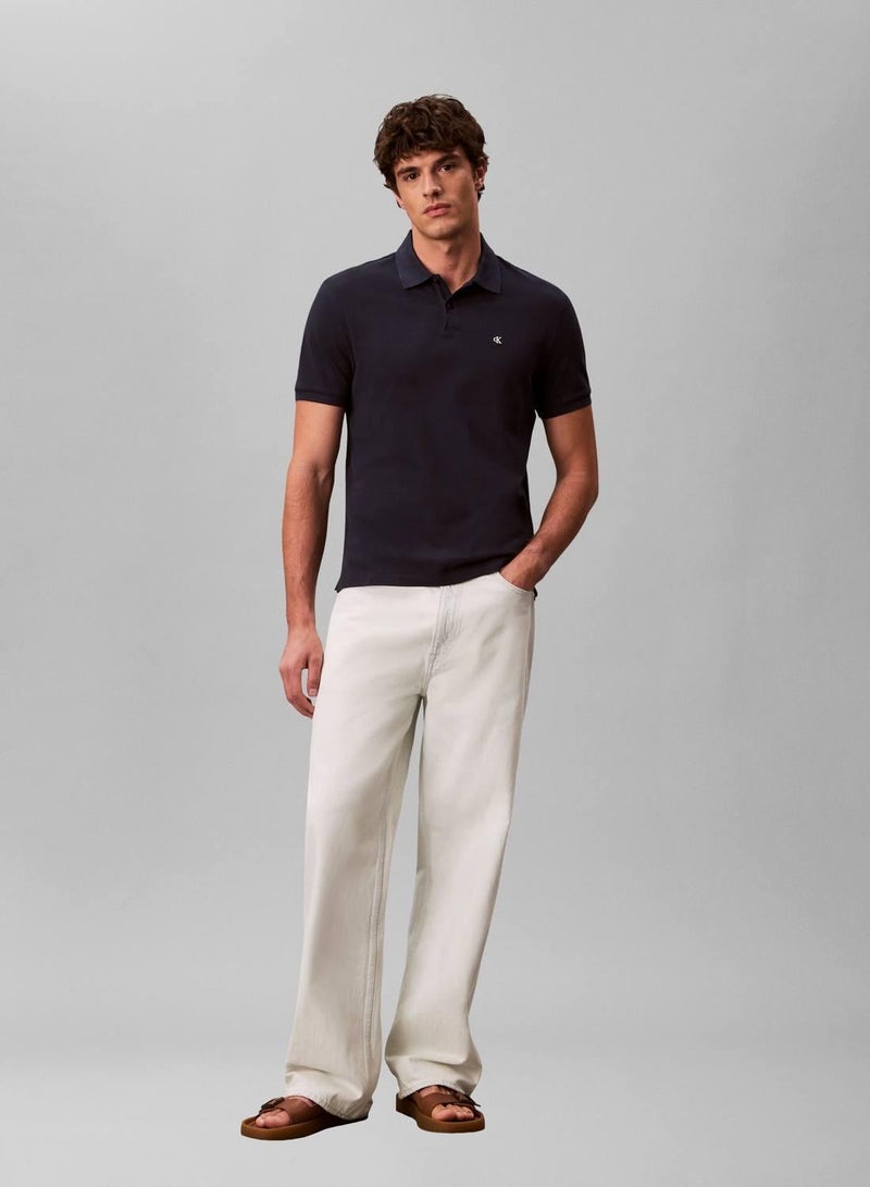 Calvin Klein Jeans Cotton Piqué Polo Shirt - Image 2