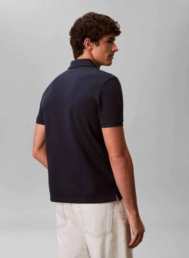 Calvin Klein Jeans  Cotton Piqué Polo Shirt for Men | Best Price UAE