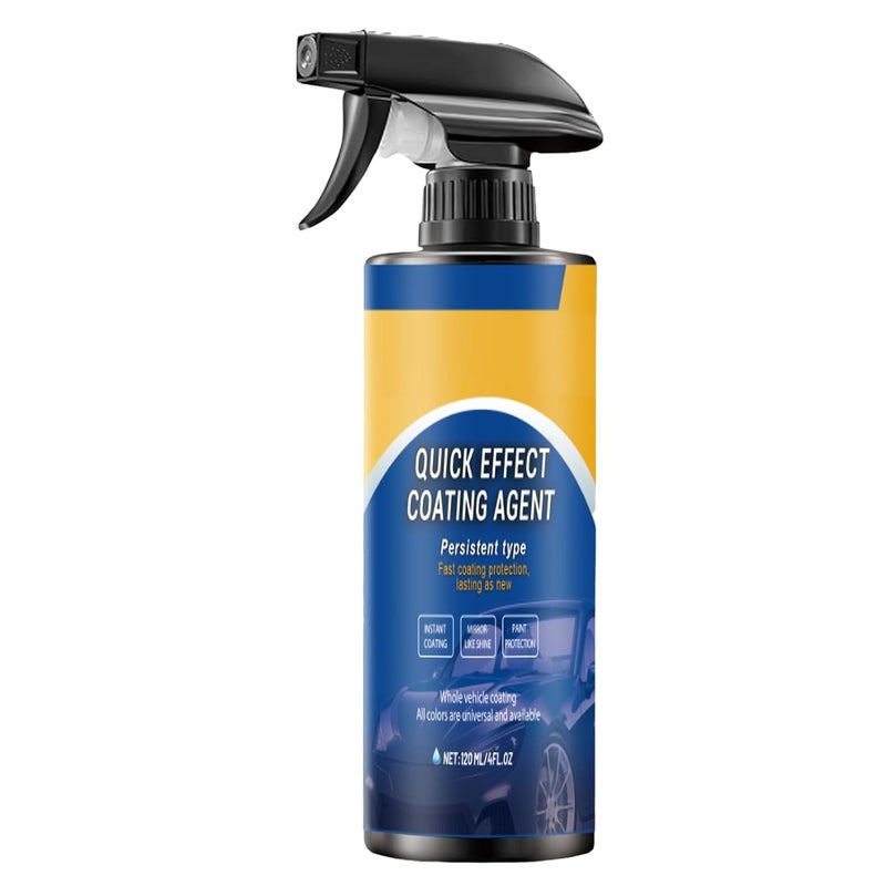 Car Coating Spray, 120ml Car Scratch Repairing Agent, Quick Effective Coating S-Pray,C-ar Scratch Wax Polish Spray Waterless Wash, Oil Film Emulsion Glass Cleaner - Image 1