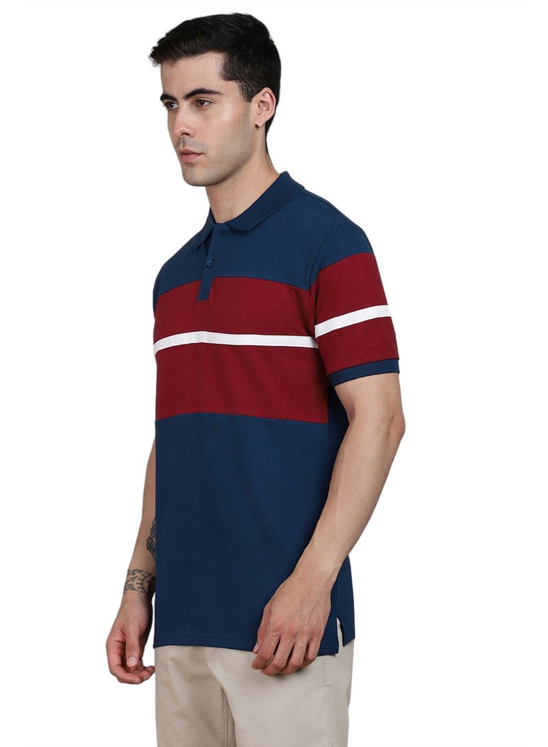 Dennis Lingo Classic Blue T-Shirt for Men, 100% Cotton, Regular Fit - Image 5