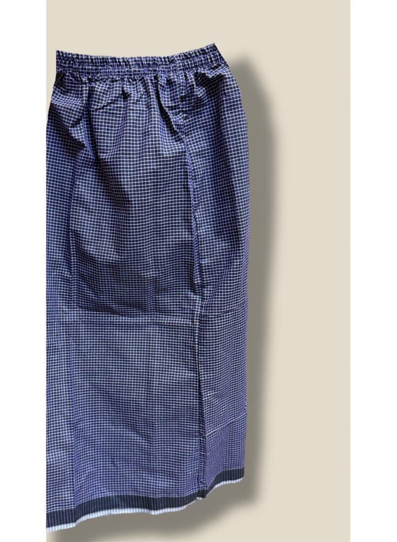 BHNS Boys’ elastic summer wrap robe — very comfortable and cool for kids. Light and soft boys’ izar-style robe, perfect for home, sleeping, or prayer time. - Image 3