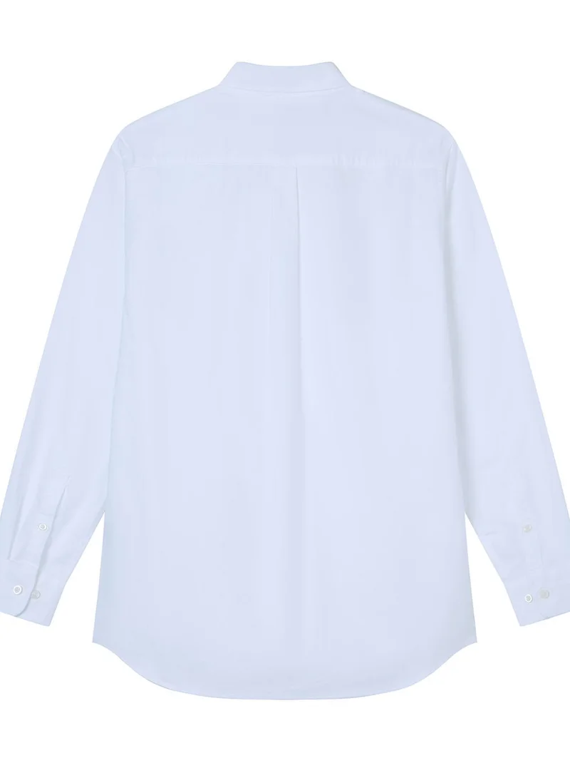 GIORDANO  Men’s Cotton Slim Oxford Shirt with Embroidery for Men | Best Price UAE