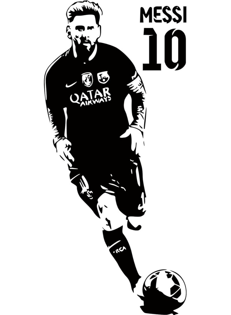 ARS Wall Decal Sticker Poster Football Player No.10 – Removable Soccer Wall Sticker, Waterproof Vinyl Wall Art for Bedroom, Living Room & Kids Room, 68 x 150 cm - Image 4