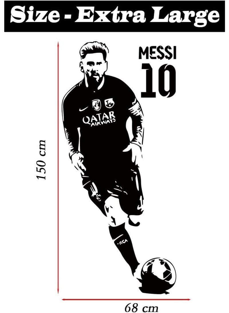ARS Wall Decal Sticker Poster Football Player No.10 – Removable Soccer Wall Sticker, Waterproof Vinyl Wall Art for Bedroom, Living Room & Kids Room, 68 x 150 cm - Image 2