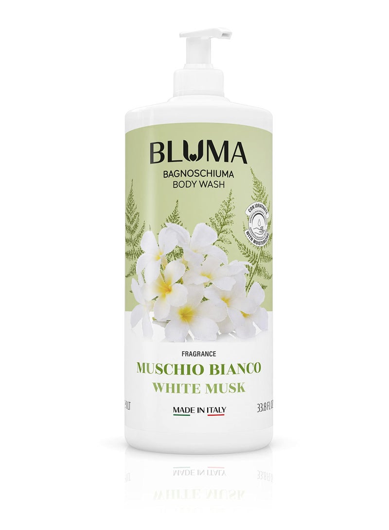 بلو مان غسول الجسم باجنوسشيوما مع المسك الأبيض والمسك الأبيض 1000 مل