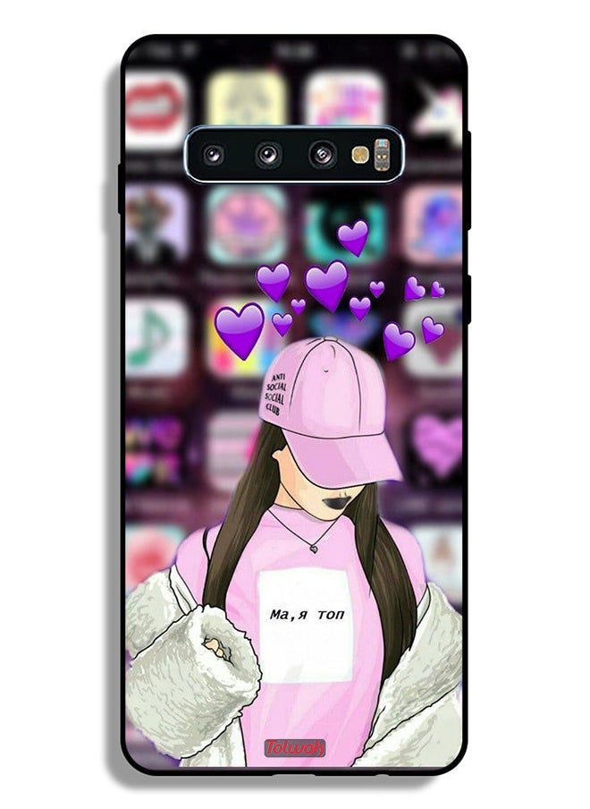 Tolwak - Samsung Galaxy S10 4G Protective Case Cover Anti Social Club - Image 1