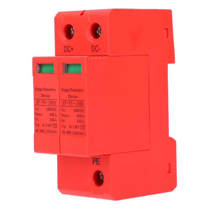 Surge Protection Device Photovoltaic AntiThunder Modular Appliances DC1000V 2P40KA - Image 1