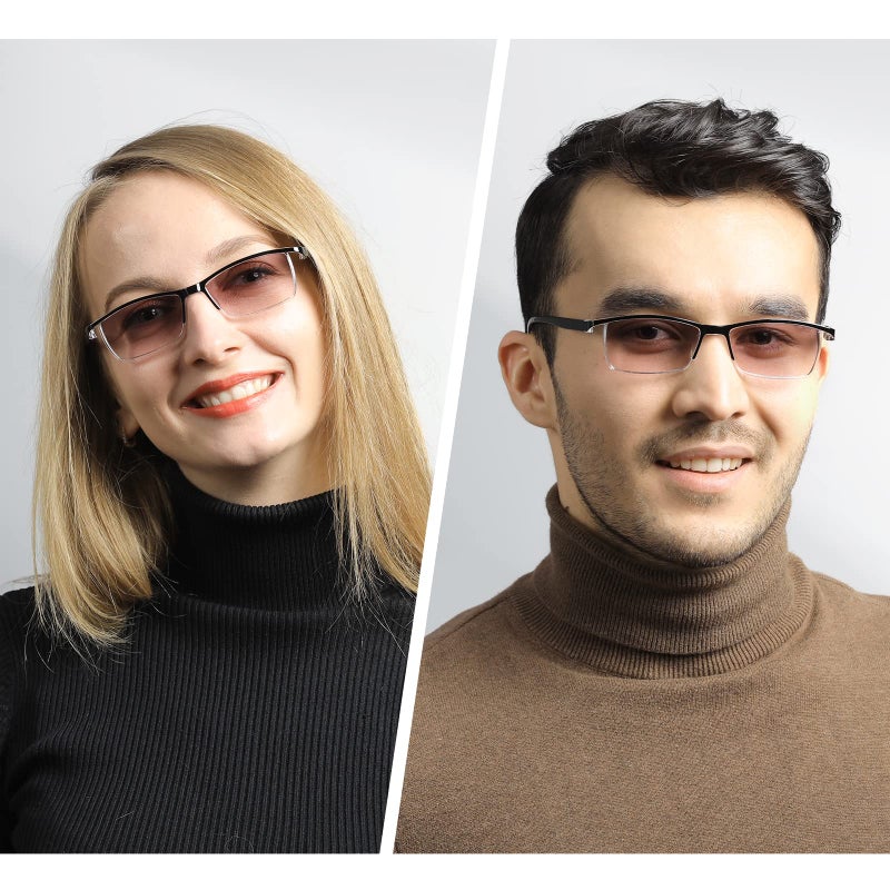 LUFF 4PCS Anti-Blu-Ray Reading Glasses Uv400,Sun Readers With Spring Hinges(1.5X) - Image 5