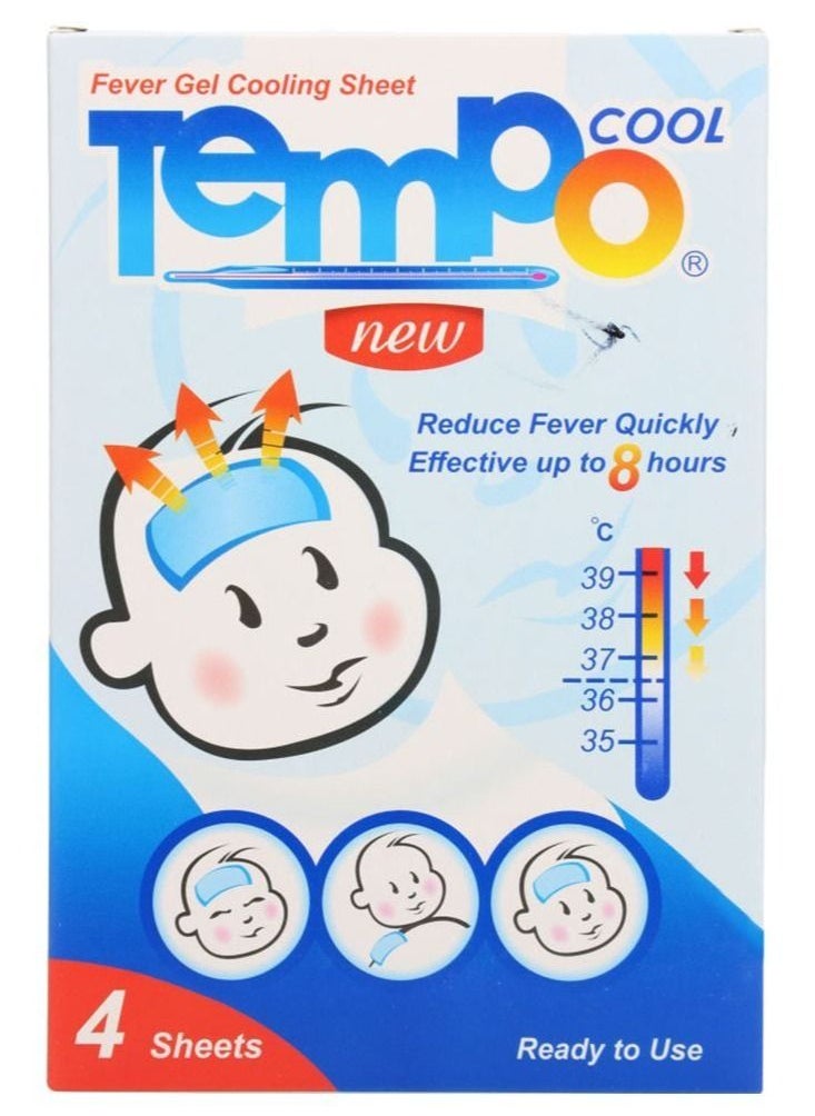 TEMPO 4 Pieces Anti-Fever Gel Cooling Sheets  - Image 2