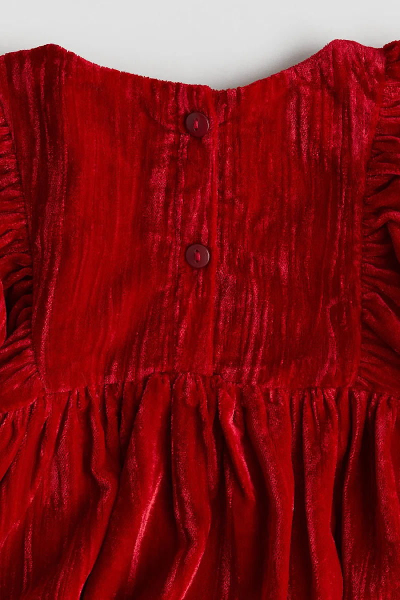 H&M Crushed-velvet dress