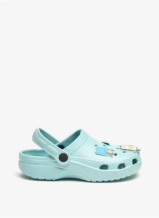 أكوا Boys Applique Detail Clogs with Backstrap