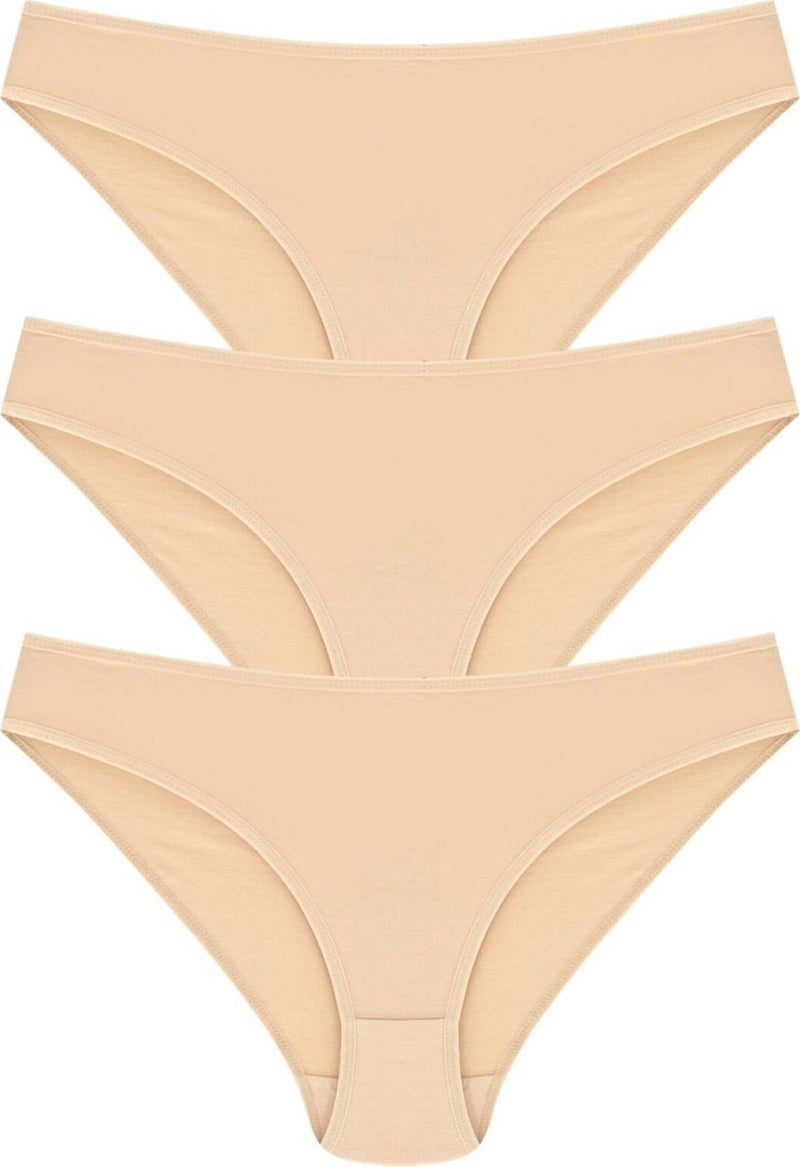 Papatya Daisy 12 Pieces Skin Color Bikini Panties 