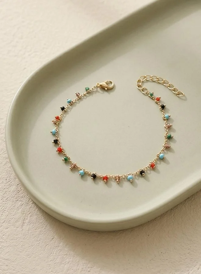 تايك تو Beaded Chain Anklet