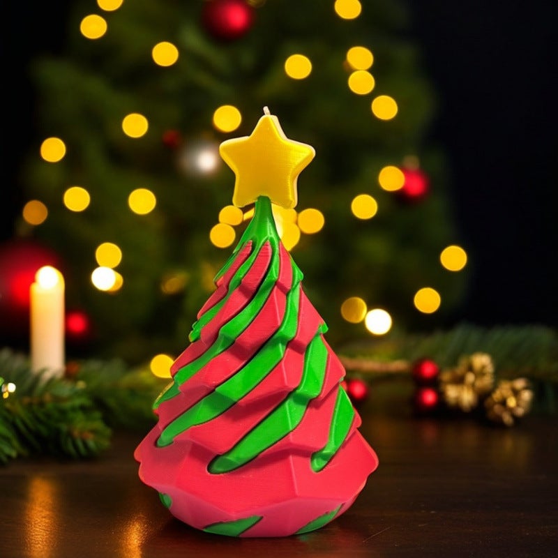 3D Printed Christmas Tree Spiral Pusher, Rotating Music, Decompression Indoor Ornaments, Holiday Gifts, Kidsren'S Toys, Others - Image 2