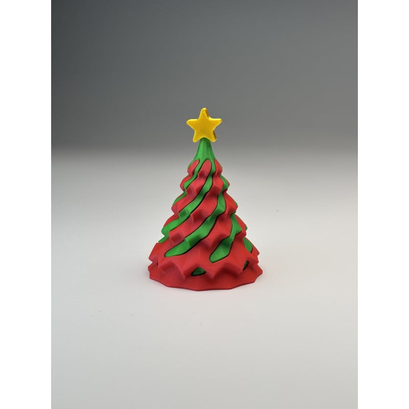 3D Printed Christmas Tree Spiral Pusher, Rotating Music, Decompression Indoor Ornaments, Holiday Gifts, Kidsren'S Toys, Others - Image 1