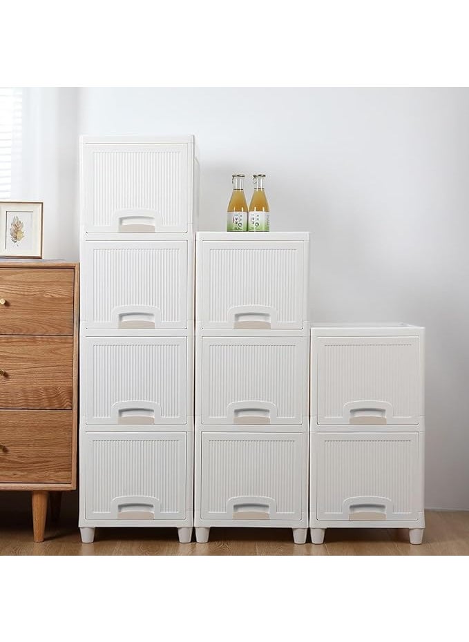 Krishn Kunj KRISHN KUNJ Units Plastic Cupboard for Clothes Plastic Cabinet for Storage Foldable Wardrobe for Clothes Plastic Cloth Rack for Storage Clothes Storage Cabinet Plastic Modular Drawer Storage Box 5  - Image 1