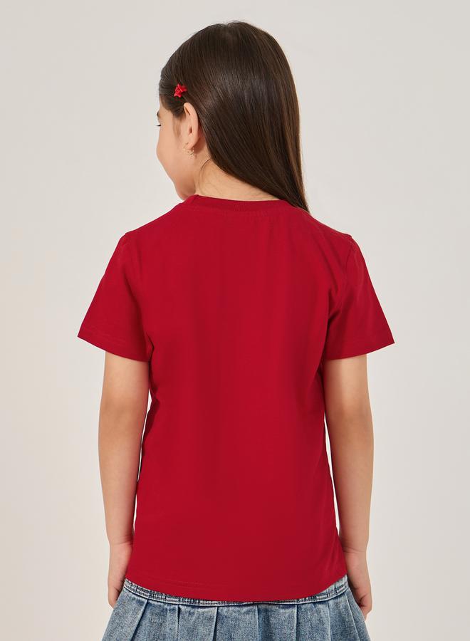 ستايلي تيشيرت قصير بأكمام قصيرة وطبعة جرافيك - Image 5