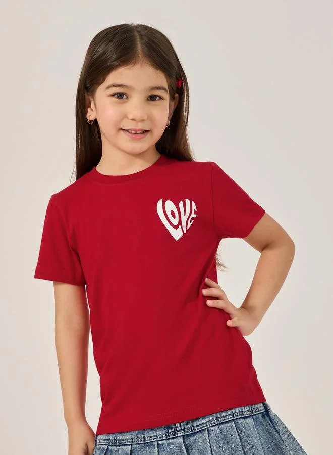 ستايلي Graphic Print Short Sleeve T-Shirt