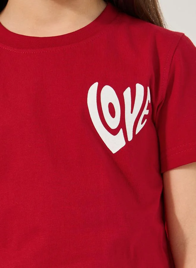 ستايلي Graphic Print Short Sleeve T-Shirt