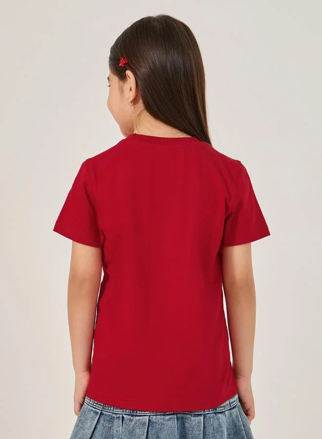 Styli Styli Graphic Print Short Sleeve T-Shirt