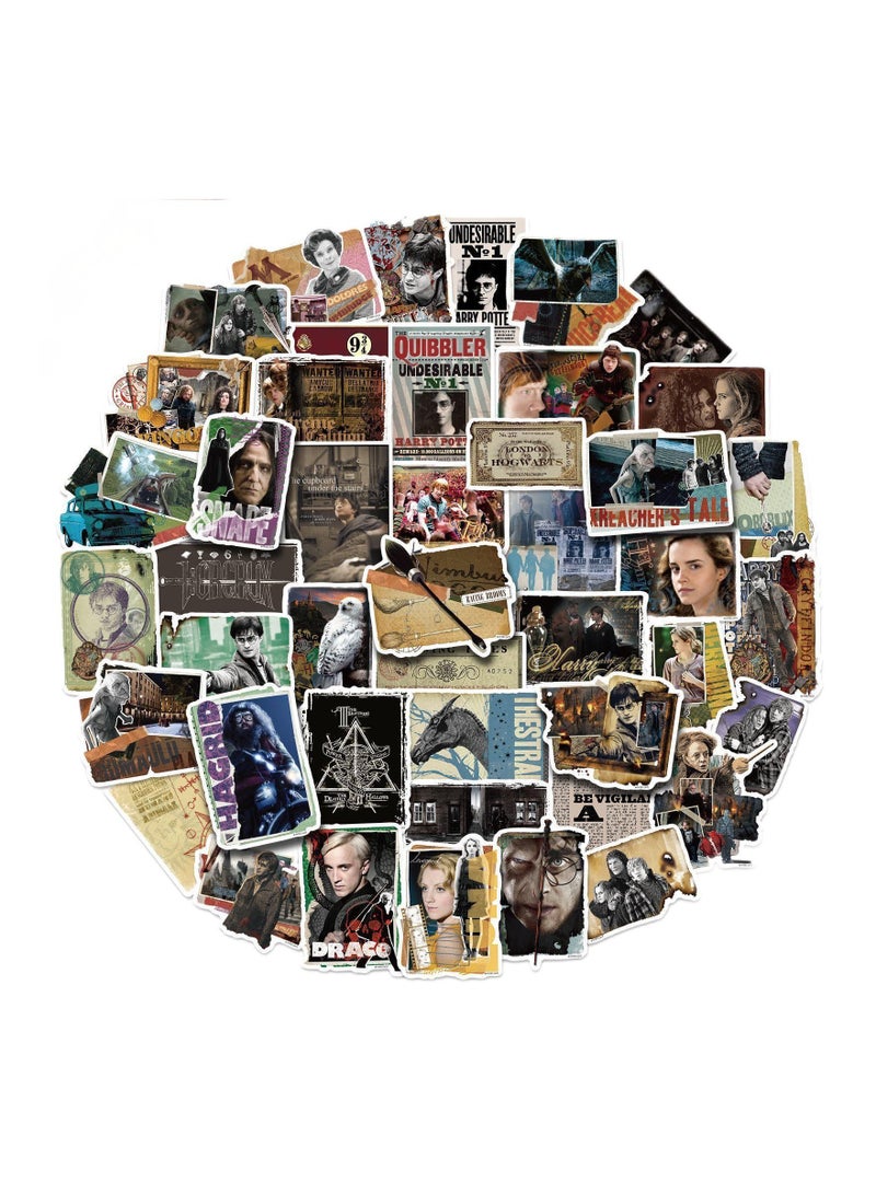 50-Piece Harry Potter Cute Vinyl Waterproof Sticker