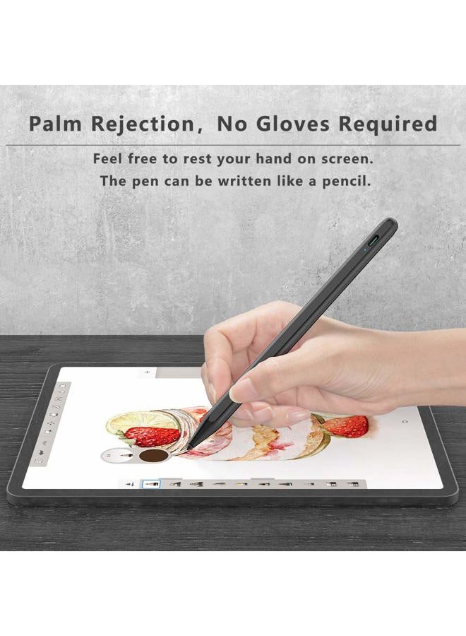 Xiron Stylus Pen for Apple iPad, Active Stylus with Palm Rejection High Precise iPad Pencil Compatible with iPad Pro 2020 & 2018/iPad 2019(7th Gen)/iPad 2018(6th Gen)/iPad Air 3/iPad Mini 5 Black - Image 3