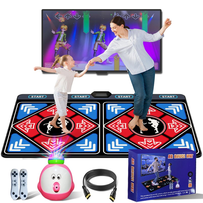 YRPRSODF Dance Mat for Kids and AdultsDouble Dance Mats with CameraElectronic Dance Pad for TV Dancing mat for ExercisePlug Play Game for KidsGifts for Girls Boys Ages 3 - Image 3
