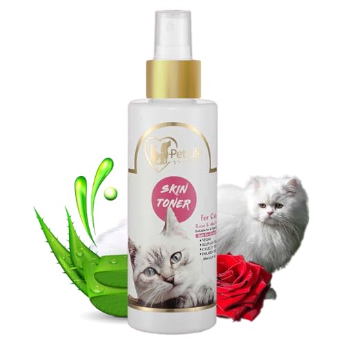 PETLIFE Pure Organic Skin Toner Spray For Cat Skin Allergy,Redness,Itchiness,Fungal Infection,Restores Skin Health&Moisture-Safe&Effective Cat Friendly Formula For All Cat Breeds-200 Ml - Image 1