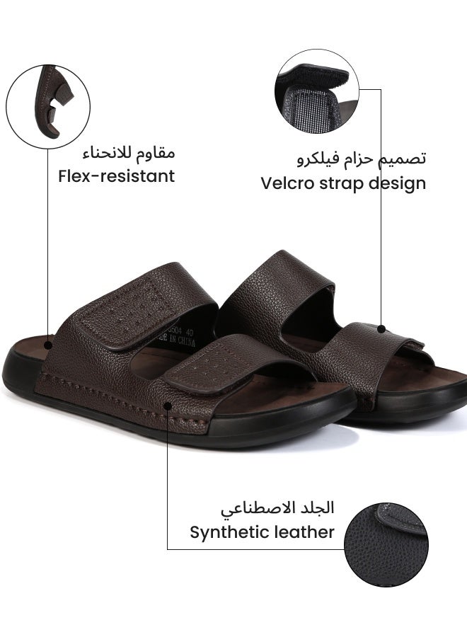 D.D.Star Arabic Slipper For Men, Handmade Men's Sandals With Memory Foam Sole, Big Size And Comfortable Traditional Arabic Sandals. - Image 4