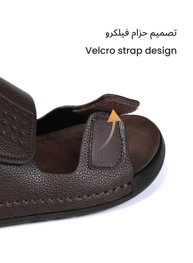 D.D.Star Arabic Slipper For Men, Handmade Men's Sandals With Memory Foam Sole, Big Size And Comfortable Traditional Arabic Sandals. - Image 5