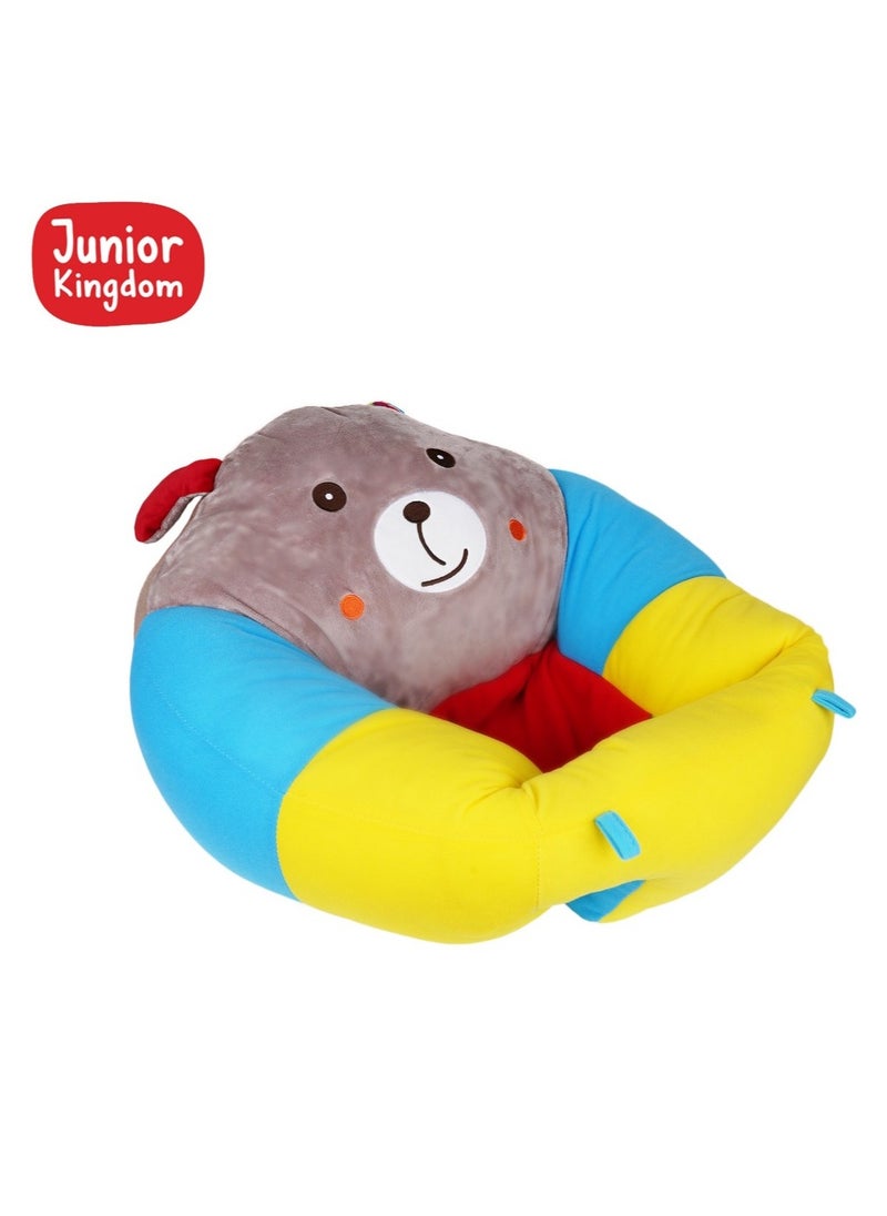 Junior Kingdom Baby Sofa Chair Bear Design (52x50x21cm) - Soft Plush Support Seat for Infants and Toddlers 3-12 Months, Comfortable Sitting Cushion for Baby Development  - Image 3