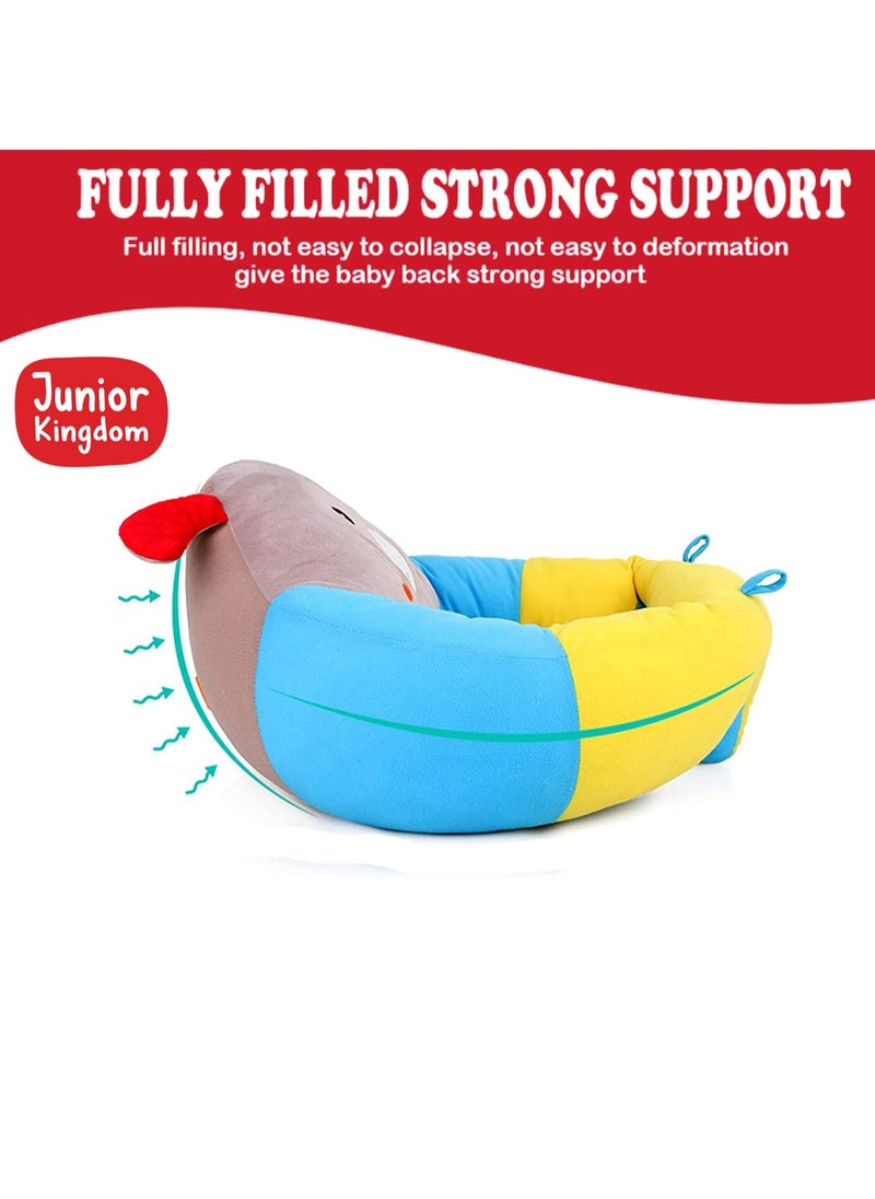 Junior Kingdom Baby Sofa Chair Bear Design (52x50x21cm) - Soft Plush Support Seat for Infants and Toddlers 3-12 Months, Comfortable Sitting Cushion for Baby Development  - Image 5