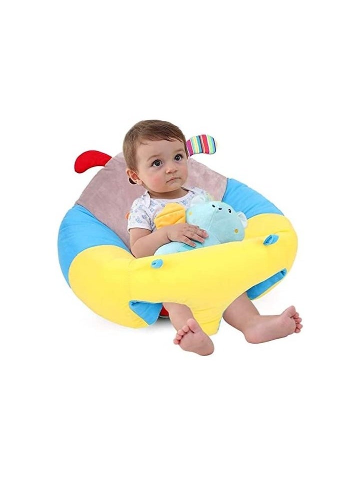 Junior Kingdom Baby Sofa Chair Bear Design (52x50x21cm) - Soft Plush Support Seat for Infants and Toddlers 3-12 Months, Comfortable Sitting Cushion for Baby Development  - Image 2